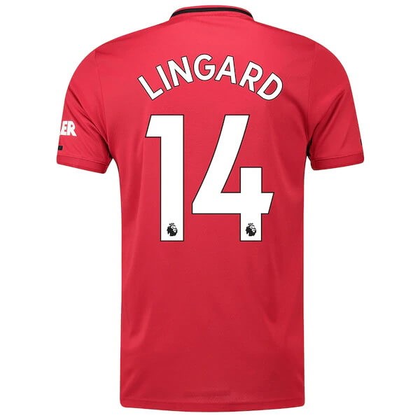 Camiseta Manchester United NO.14 Lingard Primera equipo 2019-20 Rojo